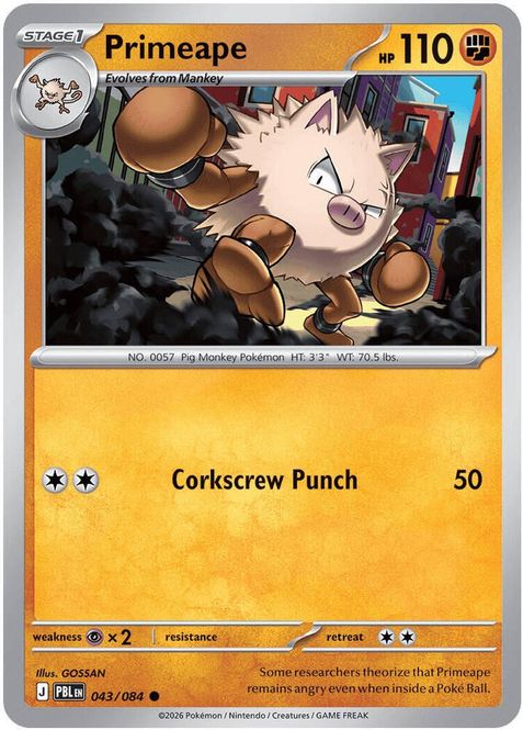 Hovedbilde PBL - 043 - Primeape
