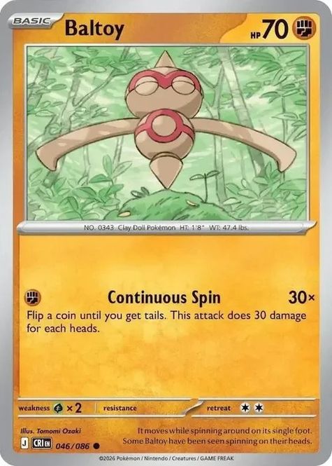 Hovedbilde CRI - 046 - Baltoy - Reverse Holo