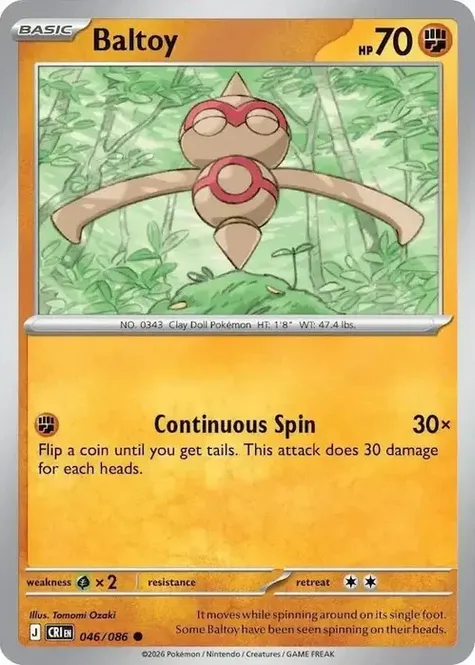 Hovedbilde CRI - 046 - Baltoy - Reverse Holo