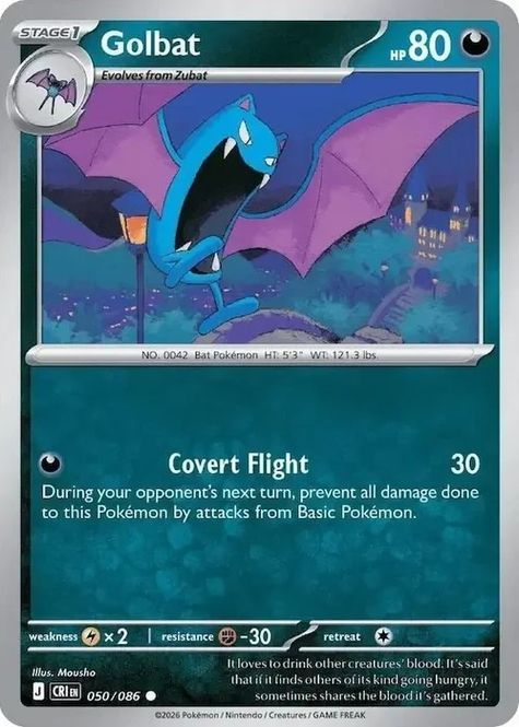 Hovedbilde CRI - 050 - Golbat - Reverse Holo