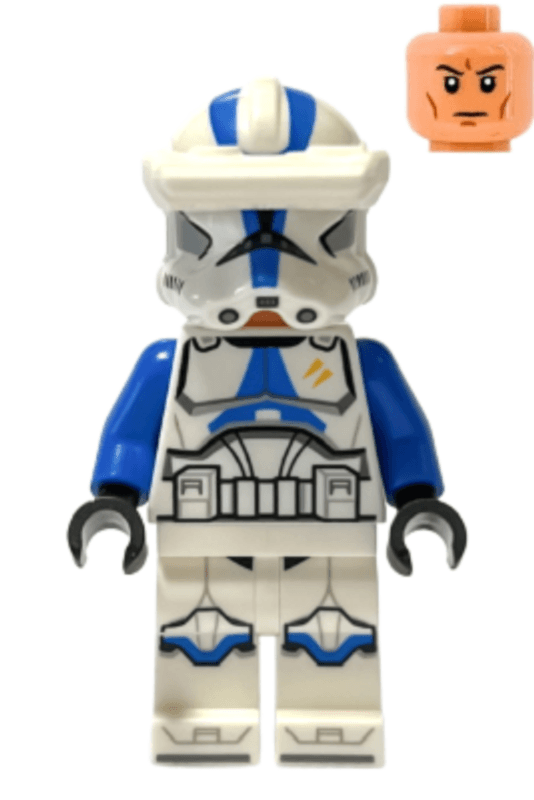 Clone Trooper Specialist, 501st Legion (Phase 2) - Blue Arms, Macrobinoculars, Nougat Head, Helmet with Holes